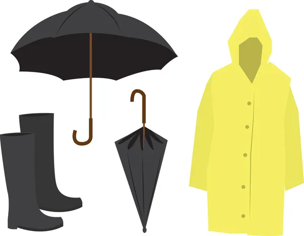 Équipement de pluie — Image vectorielle