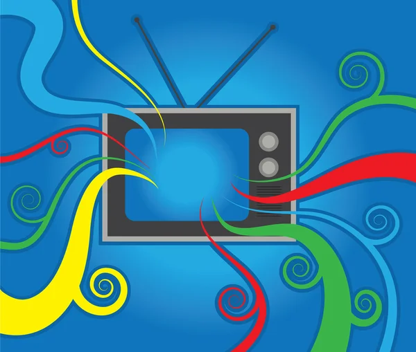 Ρετρό tv χρώματα — Διανυσματικό Αρχείο