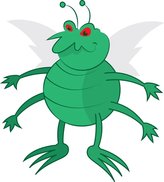 Green Bug — Stock Vector