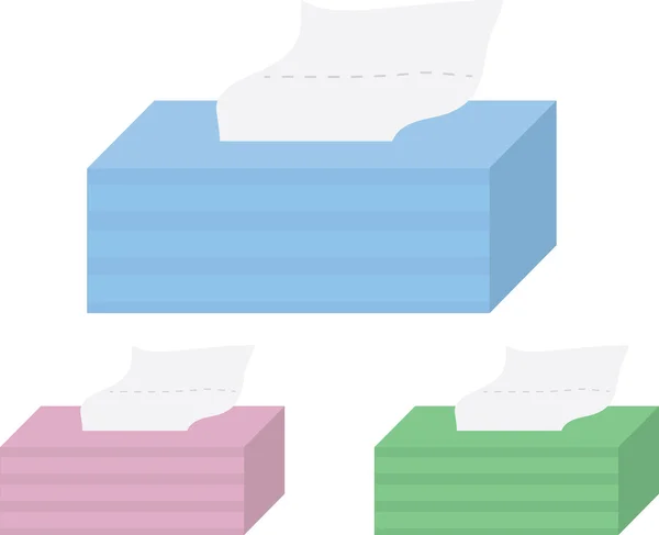 Boîtes à tissus — Image vectorielle