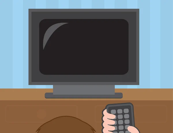 TV kijken — Stockvector