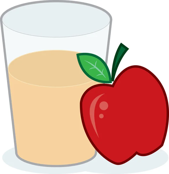 Suc de mere — Vector de stoc