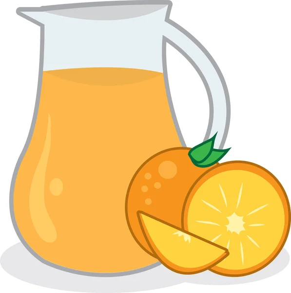 Orangensaftkrug — Stockvektor