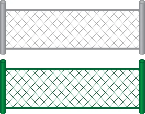 Chain link fence — Stock Vector