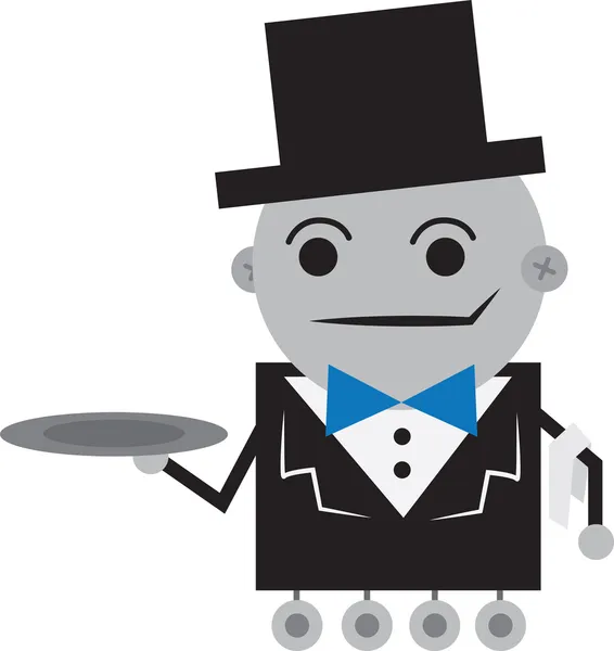 Butler de robot — Image vectorielle