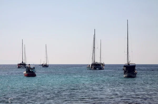 Mare Adriatico e yacht — Foto Stock