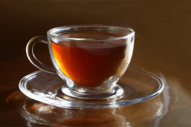 Bir fincan sıcak çay.