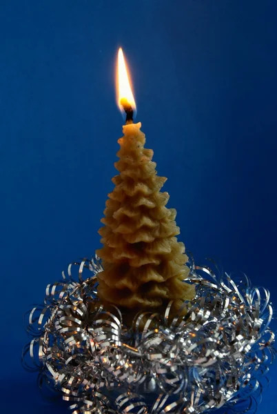 Burning waxen ljus — Stockfoto