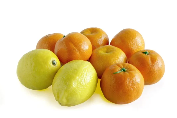 Citrony a tangerins — Stock fotografie