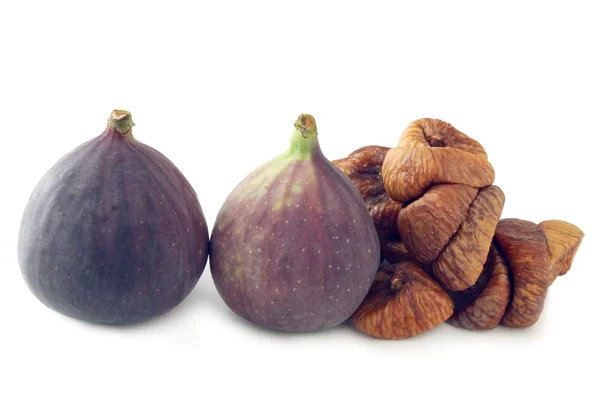 Raw and dried figs — Stock Photo, Image