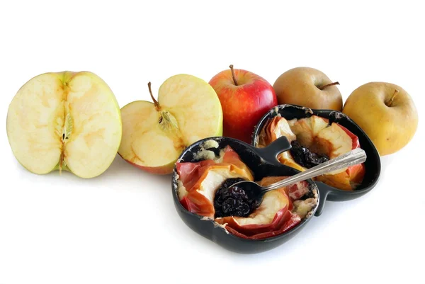 Pieczone jabłka jako deser smaczne, słodkie i zdrowe — Zdjęcie stockowe