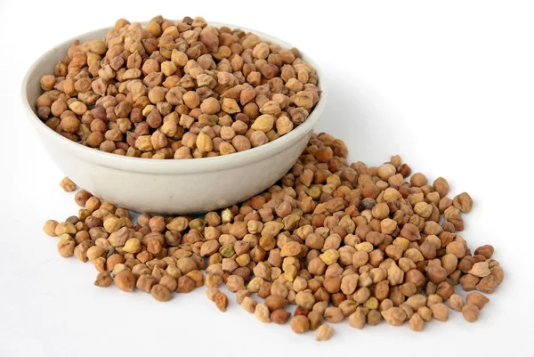 Brown seeds of chickpeas — Stock Photo, Image