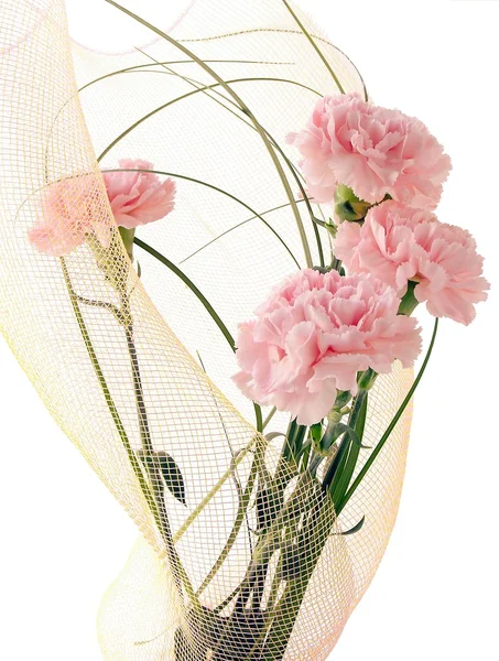 ピンクのカーネーションの花束 — ストック写真