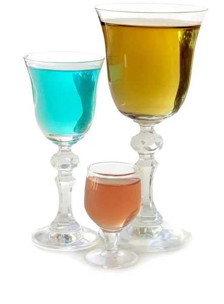 Multicolor alcohol drinks — Stock Photo, Image