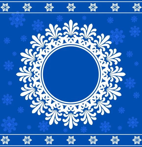 Schneeflocke Winter Hintergrund — Stockvektor
