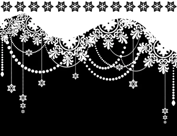 Snowflake winter background — Stock Vector