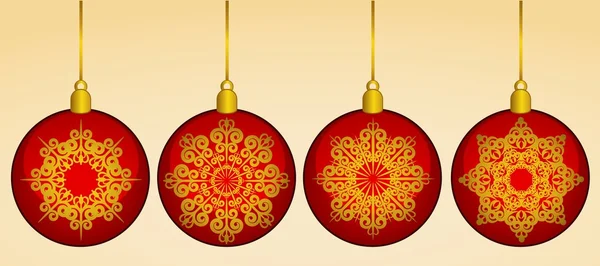 Vánoční koule dekorace šťastný nový rok cetka — Stock fotografie