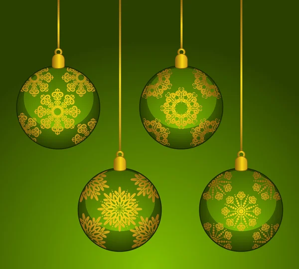 Karácsonyi labdák dekoráció boldog új évet-csecsebecse — Stock Fotó