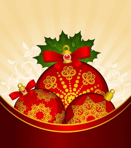 クリスマス ボールの装飾新年あけましておめでとうございます安物の宝石 — ストック写真