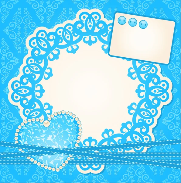 Vintage background with lace ornaments — Stock Photo, Image