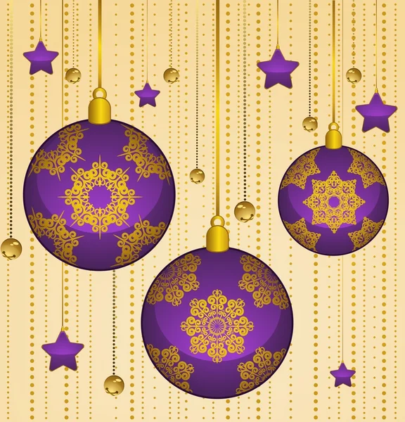 Christmas bollar dekoration glad Nyåren småsak — Stock vektor