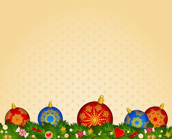 Weihnachtskugeln Dekoration frohes neues Jahr Christbaumkugel — Stockvektor