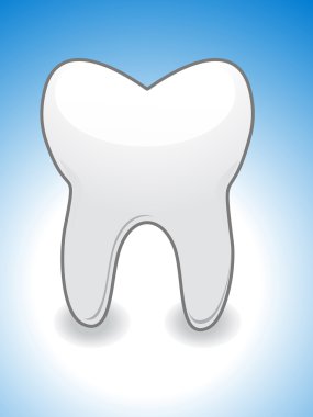 Abstract tooth icon clipart