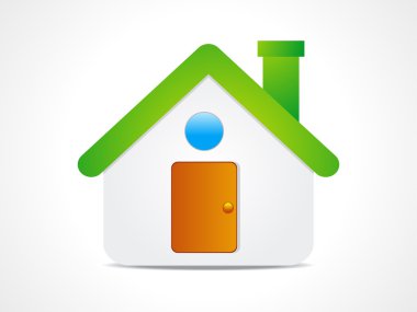 Abstract home icon clipart