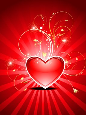 Abstract valentines day card clipart