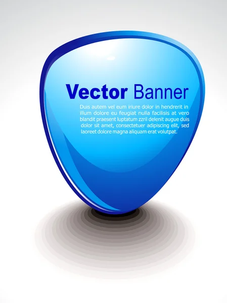 Abstrakt glansigt banner — Stock vektor
