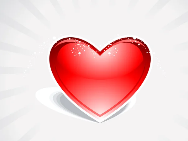 Coeur brillant résumé — Image vectorielle