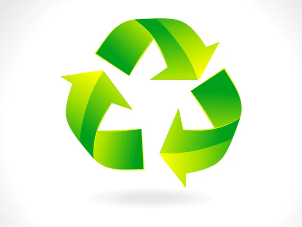 Icono de reciclaje abstracto — Vector de stock