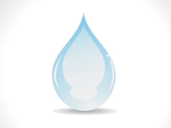 抽象的な光沢のある水ドロップ — ストックベクタ