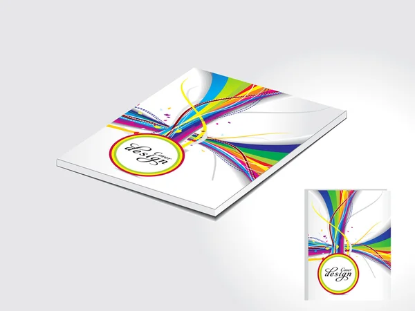 Абстрактний барвистий дизайн обкладинки журналу — стоковий вектор
