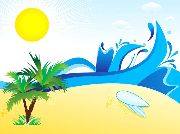 stock vector Abstract summer theme background