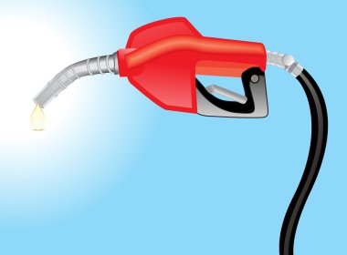 Abstract fuel petrol pump handle clipart