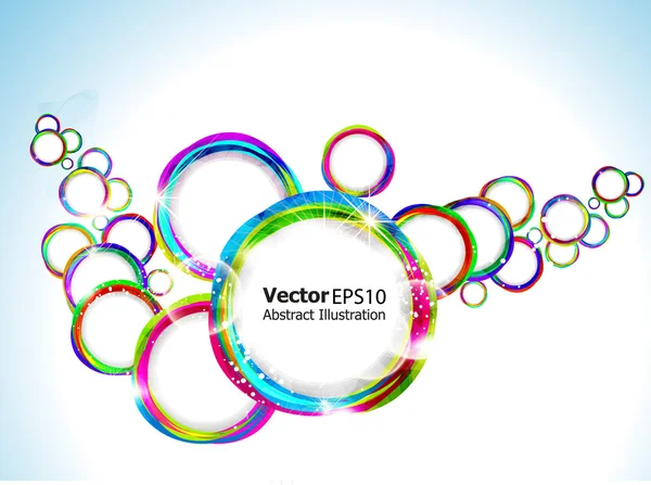 Pozadí abstraktní barevné circuler — Stockový vektor