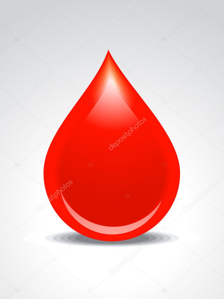 Abstract blood drop