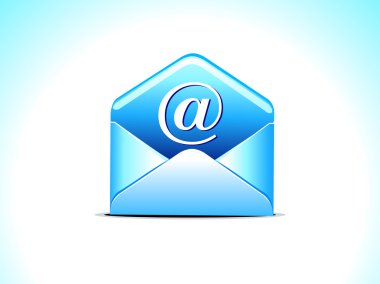 Abstract gossy mail icon clipart