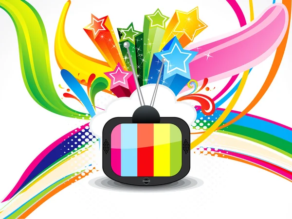 Абстрактний барвистий телевізійний фон — стоковий вектор
