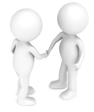 The Handshake. clipart