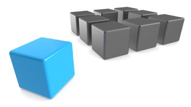 Think outside the Box. clipart