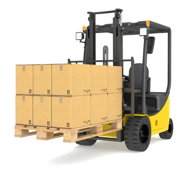 Forklift Truck and Pallet. — Stock Photo, Image