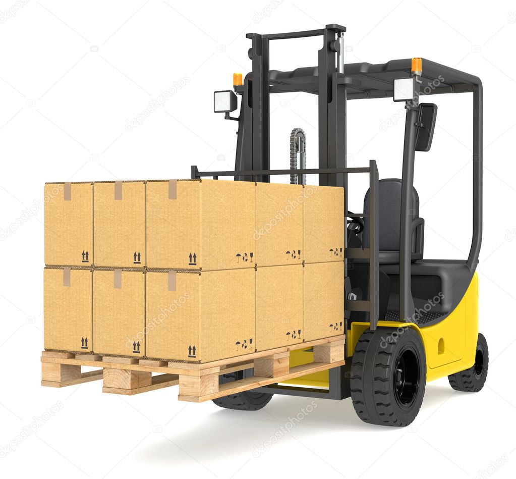 Forklift Truck and Pallet.