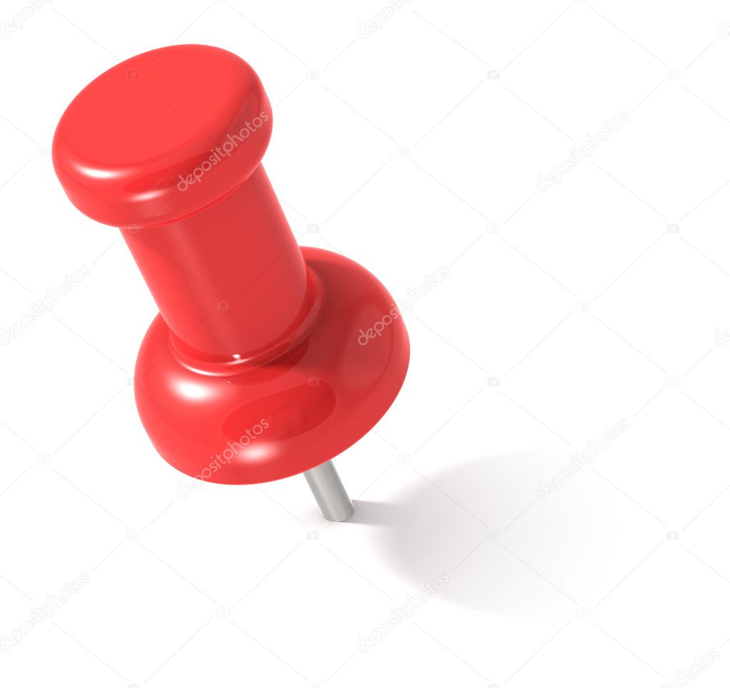 red push pin