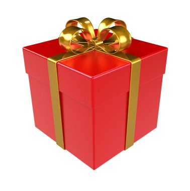 Red Gift Box. clipart