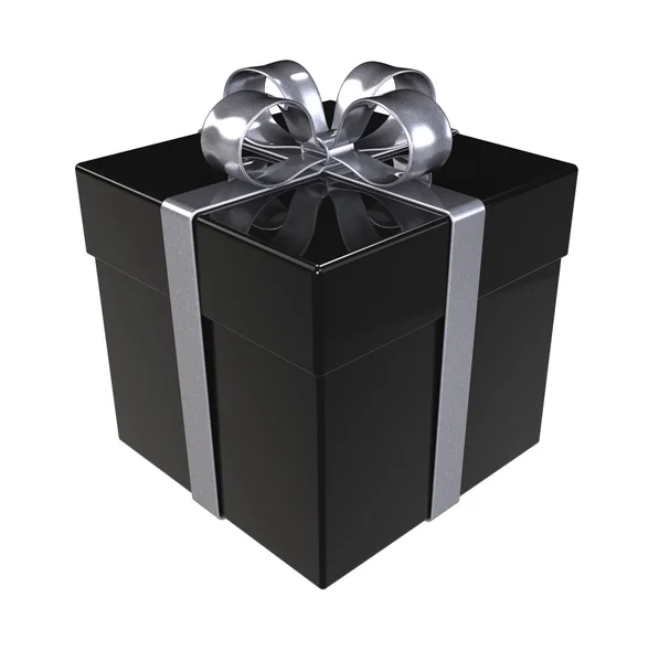 Caja de regalo negro —  Fotos de Stock