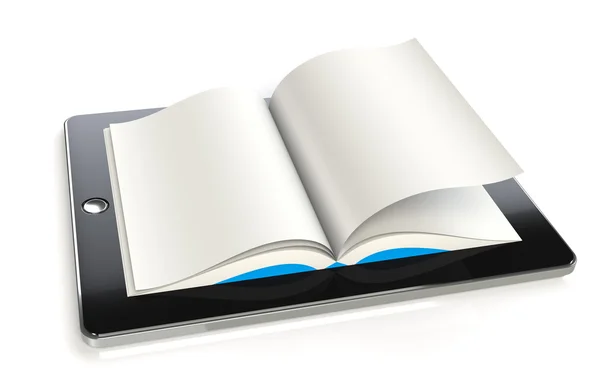 Tabletta pad könyv — Stock Fotó
