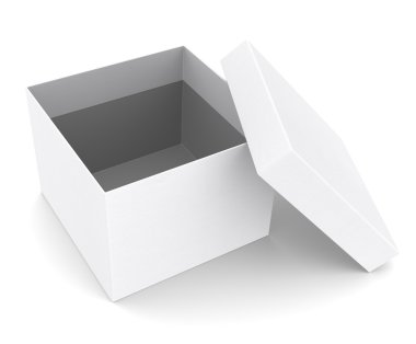 Box. White clipart