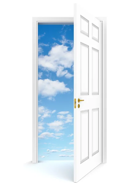 Öppna dörren till sky. — Stockfoto